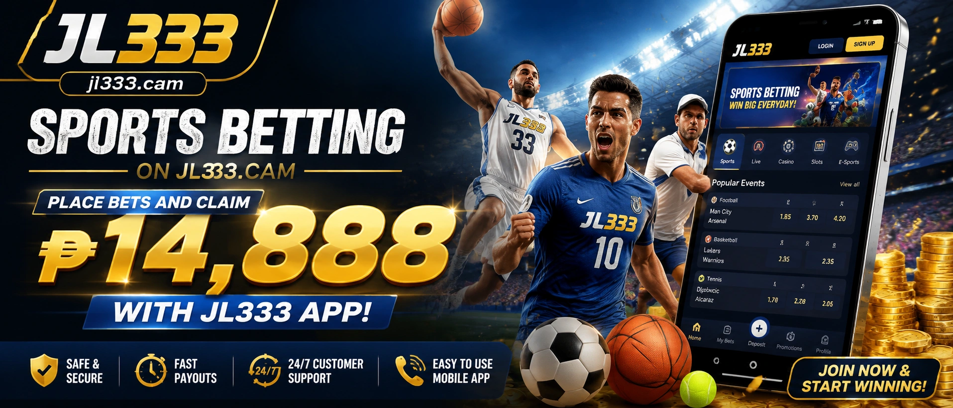 Sports betting mobile interface for Filipino players
